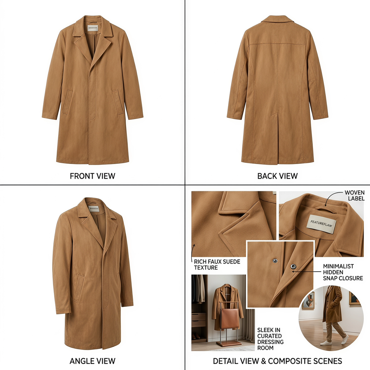 Suede City Coat