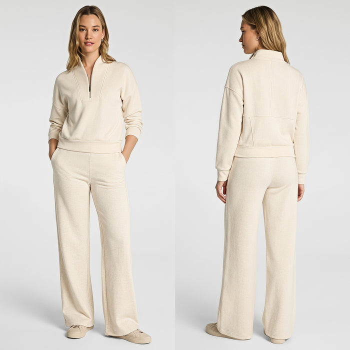 Structured Quarter-Zip Set