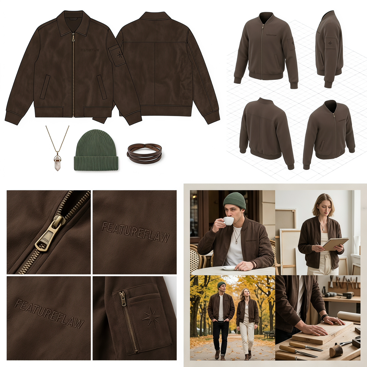 Suede Flight Jacket